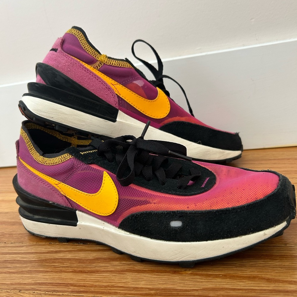 Nike Vibrant Pink and Yellow Athletic Shoes